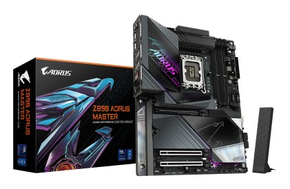 GIGABYTE Z890 AORUS MASTER Scheda Madre - Supporta CPU Intel Core Ultra (Serie 2), VRM a 18+1+2 fasi, fino a 9500MHz DDR5 (OC), 2xPCIe 5.0 + 3xPCIe 4.0, Wi-Fi 7, LAN 10GbE, Thunderbolt 4