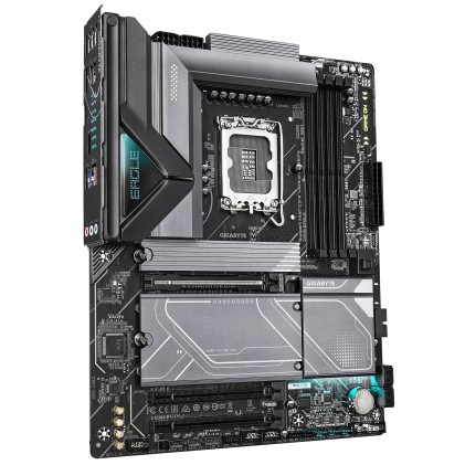 GIGABYTE Z890 EAGLE Scheda Madre - Supporta CPU Intel Core Ultra (Serie 2), VRM a 14+1+2 fasi, fino a 8800MHz DDR5 (OC), 1x PCIe 5.0 M.2 + 3x PCIe 4.0 M.2, LAN 2,5GbE, USB4