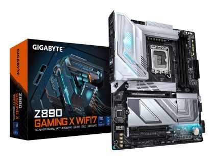 GIGABYTE Z890 GAMING X WIFI7 Scheda Madre - Supporta CPU Intel Core Ultra (Serie 2), VRM a 16+1+2 fasi, fino a 8800MHz DDR5 (OC), 1xPCIe 5.0 + 3xPCIe 4.0, Wi-Fi 7, LAN 2.5GbE, USB 4