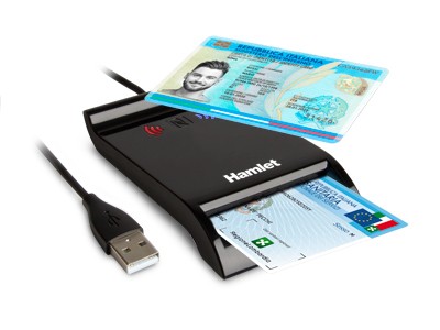 Lettore Smart Card Hamlet Usb Contactless Nfc Huscr-Nfc