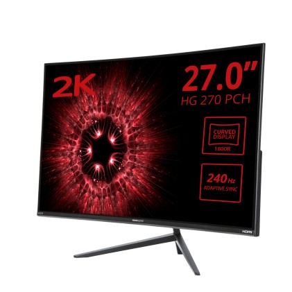 Hannspree Monitor Curvo 27 Led 16:9 Fhd 1Ms 240 Hz, Dp/Hdmi, 1800R, Multimediale