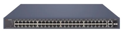HIKVISION SWITCH L2, SMART MANAGED, 48 GIGABIT POE PORTS, 2 GIGABIT RJ45, 2 GIGABIT SFP UPLINK PORTS
