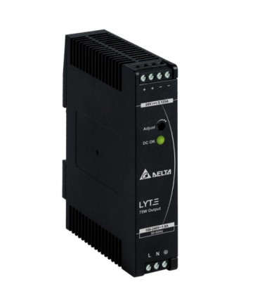 Hikvision Alimentatore 75W Industrial Power Supply, Output48V, 1.57A, Working Temp. -2070C, Din Ra