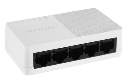 Hikvision Switch L2, Unmanaged, 5 10/100M Rj45 Ports, Desktop Plastic Switch