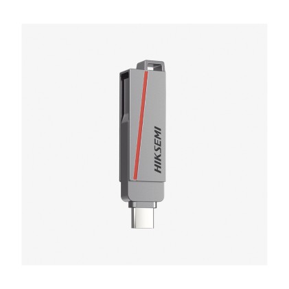 Hikvision Pen Disk Usb Flash Usb 3.2 64Gb E307 Dual Slim Metal Case Silver