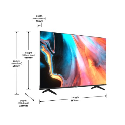 Hisense Smart Tv 43" Qled Ultra Hd 4K Con Piedini Laterali