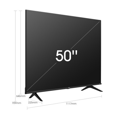 Hisense Tv Led Ultra Hd 4K  50" Smart Tv Hotel Mode Con Piedini Laterali