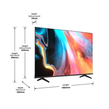 Hisense Smart Tv 55&#34; Qled Ultra Hd 4K Con Piedini Laterali