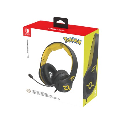 Cuffie Gaming Hori Switch Gaming Headset Pok&egrave;mon Pikachu Cool Nsw-265U