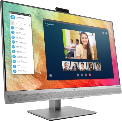 Hp Monitor E273M 27" Led Ips 16:9 1920X1080 250Cd/M 5Ms Vga/Dp/Hdmi Pivot Regolabile Webcam Integrata Usb Multimediale - Garanzia 36 Mesi