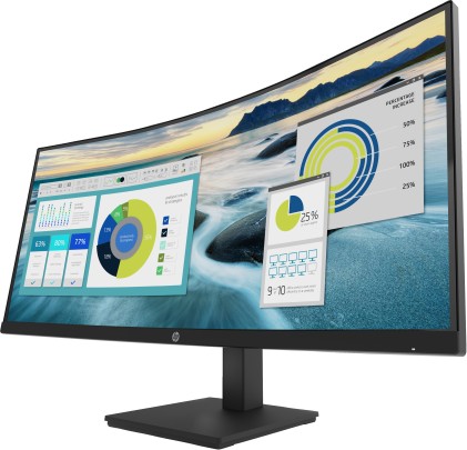 Hp Monitor Curvo 34 Led Va 21:9 Wqhd 5Ms 250 Cdm, P34Hc G4, Reg Altezza, Usb-C, Dp/Hdmi, Multimedial