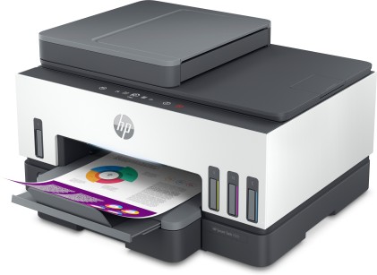 Hp Multif. Ink A4 Colore, Smartank 7605, 15Ppm, Adf, Fronte / Retro, Usb/Wifi, 4 In 1