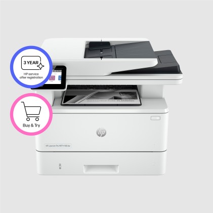 Hp Multif. Laser A4 B/N, Laserjet Pro 4102Dw, 40Ppm, Adf, Fronte/Retro, Usb/Lan/Wifi, 3In1