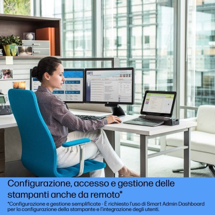 HP LaserJet Pro Stampante multifunzione 4102dw, Bianco e nero, Stampante per Piccole e medie imprese, Stampa, copia, scansione, wireless; idonea a Instant Ink; stampa da smartphone o tablet; Alimentatore automatico di documenti