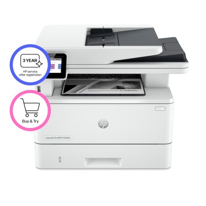 Hp Multif. Laser A4 B/N, Laserjet Pro 4102Fdn, 40Ppm, Adf, Fronte/Retro, Usb/Lan, 4In1