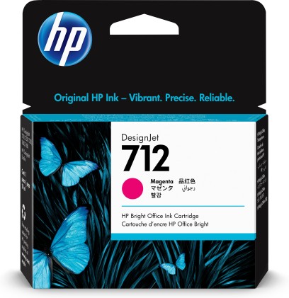 ORIGINALE HP Cartuccia inchiostro magenta 3ED68A 712 29ml