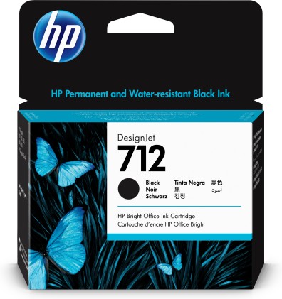ORIGINALE HP Cartuccia inchiostro nero 3ED71A 712 80ml