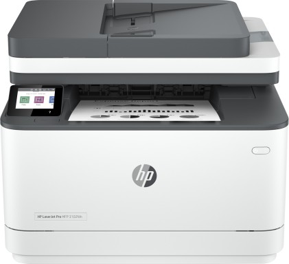 HP LaserJet Stampante multifunzione Pro 3102fdn, Bianco e nero, Stampante per Piccole e medie imprese, Stampa, copia, scansione, fax, alimentatore automatico di documenti; Stampa fronte/retro; porta unità flash USB anteriore; Touchscreen