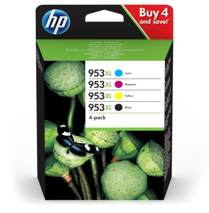 ORIGINALE HP Multipack nero / ciano / magenta / giallo 3HZ52AE MCVP 01 953 XL