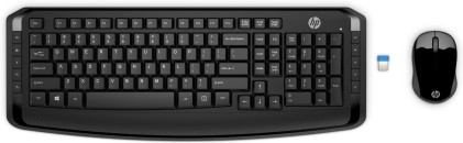 Tastiera E Mouse Hp 3Ml04Aa#Abz Wireless Keyboard And Mouse 300 Nero