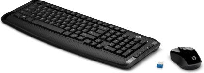 Tastiera E Mouse Hp 3Ml04Aa#Abz Wireless Keyboard And Mouse 300 Nero