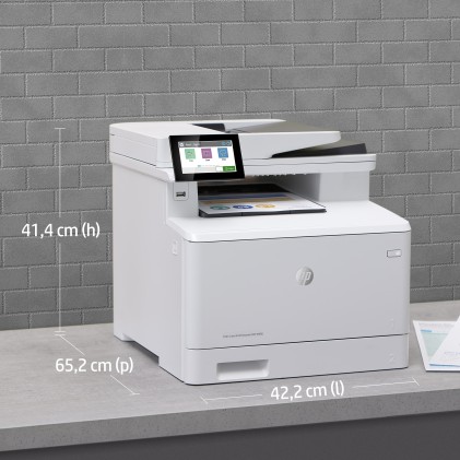 Hp Multif. Laser A4 Colore, Laserjet M480F, 27Ppm, Fronte/Retro, Usb/Lan  4In1