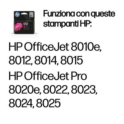 ORIGINALE HP Cartuccia d'inchiostro magenta 3YL78AE 912 315 pagine