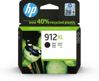 Hp Cart Ink Nero 912 Xl Per Officejet 8012, 8013, 8014, 8015, 8022, 8024, 8025, 8035 Ts