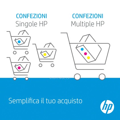 ORIGINALE HP Multipack nero / ciano / magenta / giallo 3YP34AE MCVP 912 XL