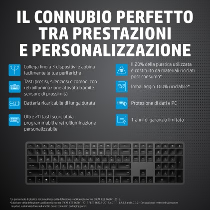 HP Tastiera wireless 975 Dual-Mode