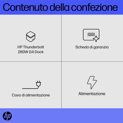 HP Thunderbolt Dock 280W G4 con cavo combo