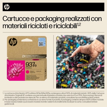 HP Cartuccia di inchiostro magenta originale 937e EvoMore