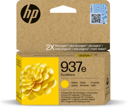 HP Cartuccia di inchiostro giallo originale 937e EvoMore