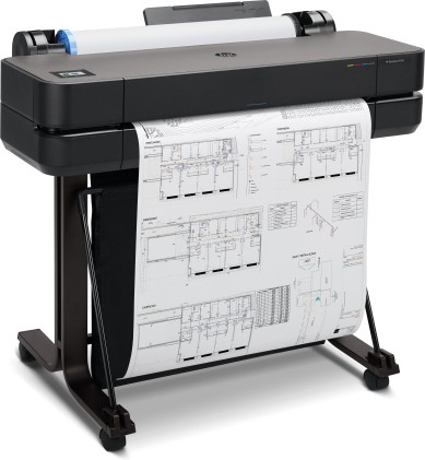 Hp Plotter Designjet T630 A1 24" Usb/Lan/Wifi Taglierina Automatica Incluso Piedistallo