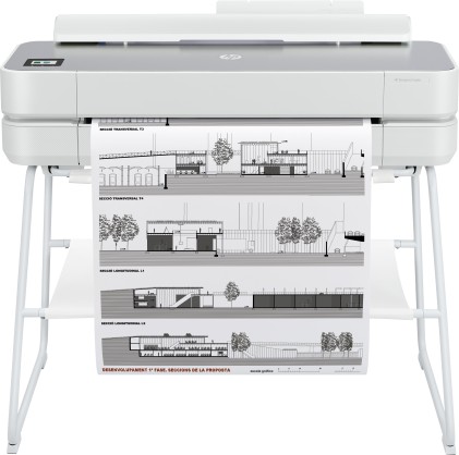 Hp Plotter Designjet Studio Steel 24, A1 24", Usb/Lan/Wifi, Taglierina Automatica, Incluso Piedistal