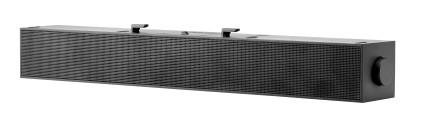 Soundbar USB HP S101 per monitor - 2,5 W RMS - Plug and Play USB - Frequenza 140 Hz-20 kHz - Ingresso linea e porta cuffie - Nero