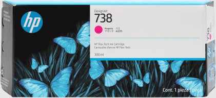 ORIGINALE HP Cartuccia d'inchiostro magenta 676M7A 738 300ml