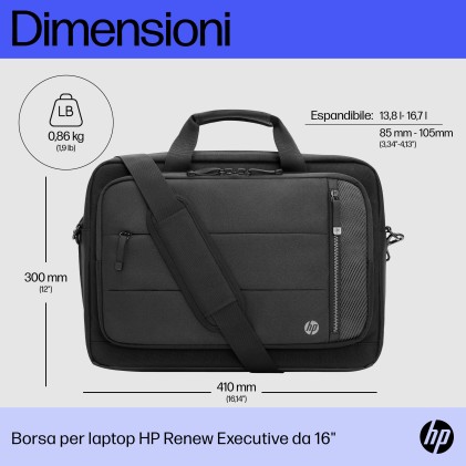 HP Borsa laptop Renew Executive da 16"