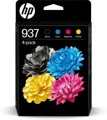 ORIGINALE HP Multipack nero / ciano / magenta / giallo 6C400NE 937 3850 pagine 937 CMYK Original Ink Cartridge 4-Pack