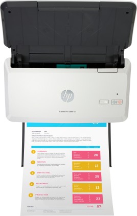 HP Scanjet Pro 2000 s2 Sheet-feed Scanner Scanner a foglio 600 x 600 DPI A4 Nero, Bianco