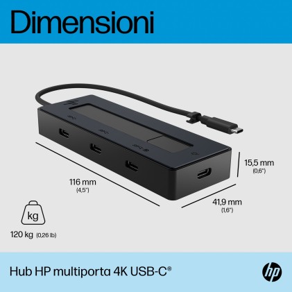HP Hub multiporta 4K USB-C
