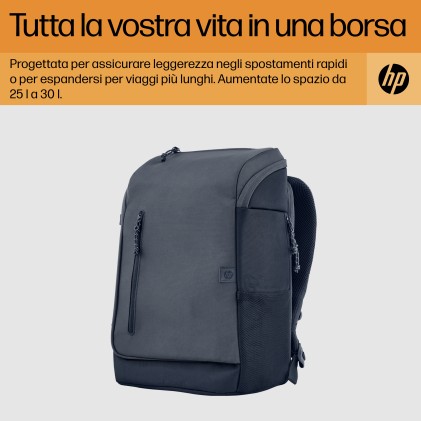HP Zaino grigio scuro per laptop da 15,6" Travel 25 litri