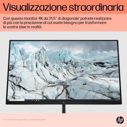 Hp Monitor 32 Led Ips 16:9 4K Uhd 350 Cdm, E32K G5, Usb-C Hub, Pivot, Dp/Hdmi