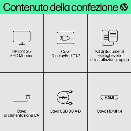 HP E-Series Monitor E22 G5 FHD