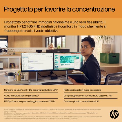 HP E-Series Monitor E24 G5 FHD