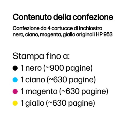 ORIGINALE HP Multipack nero / ciano / magenta / giallo 6ZC69AE 953