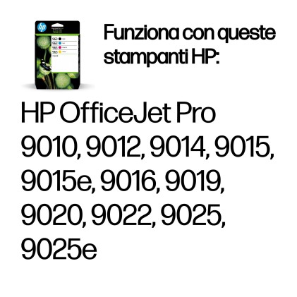 ORIGINALE HP Multipack nero / ciano / magenta / giallo 6ZC70AE 963