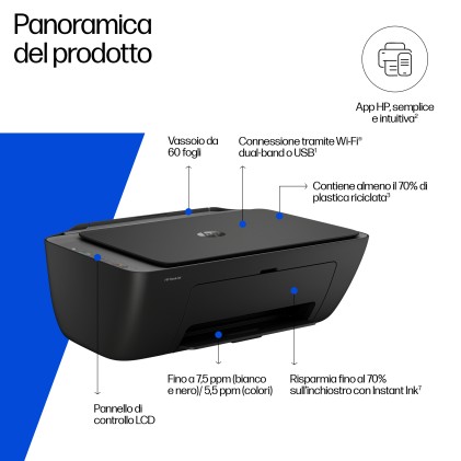 HP DeskJet 2920 Wireless All-in-One Colore Stampante