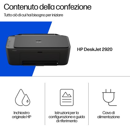 HP DeskJet 2920 Wireless All-in-One Colore Stampante