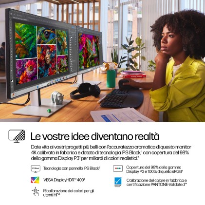 HP Monitor serie 7 Pro 4K Thunderbolt 4 da 27 - 727pk